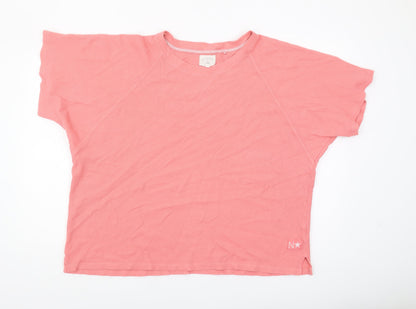 Next Women's Pink Top - Size 20, Short Sleeve