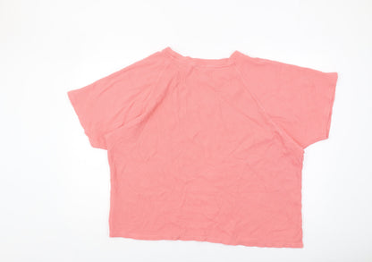 Next Women's Pink Top - Size 20, Short Sleeve