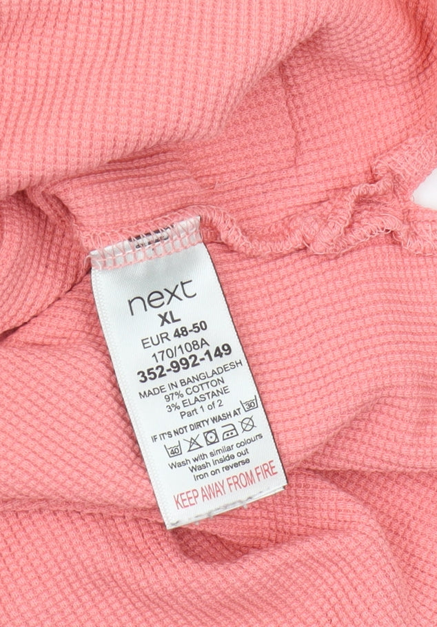Next Women's Pink Top - Size 20, Short Sleeve