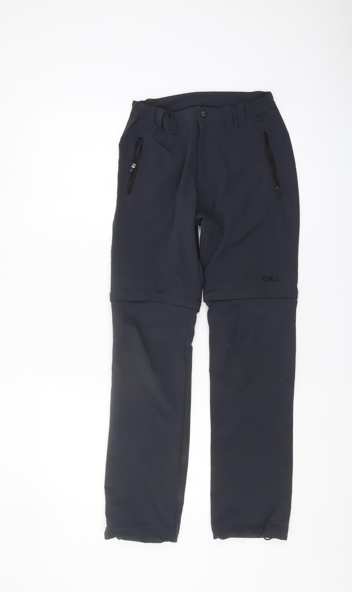 CMP Boys Black Convertible Trousers, Size 24, Activewear