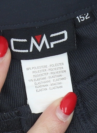 CMP Boys Black Convertible Trousers, Size 24, Activewear