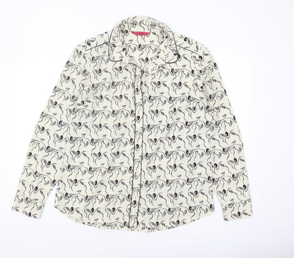 Womens UK Size 14 NEXT White  Button-Up