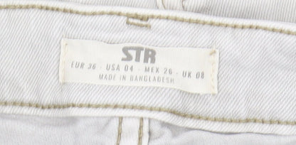 STR Women's Beige Straight Leg Jeans Size 8