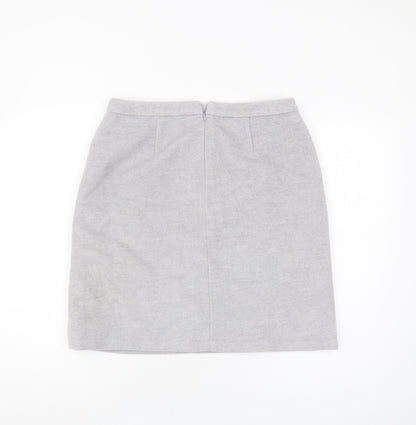 Marks and Spencer Women Grey Pencil Skirt Size 12