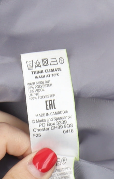 Marks and Spencer Women Grey Pencil Skirt Size 12