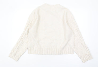 Womens UK Size 12 H&M Beige Jumper Jumper