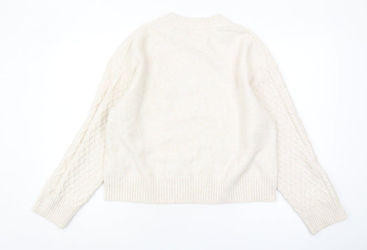 Womens UK Size 12 H&M Beige Jumper Jumper