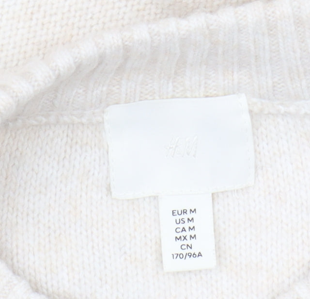 Womens UK Size 12 H&M Beige Jumper Jumper