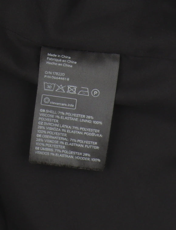 H&M Women's Grey Plaid Blazer Jacket, Size 12