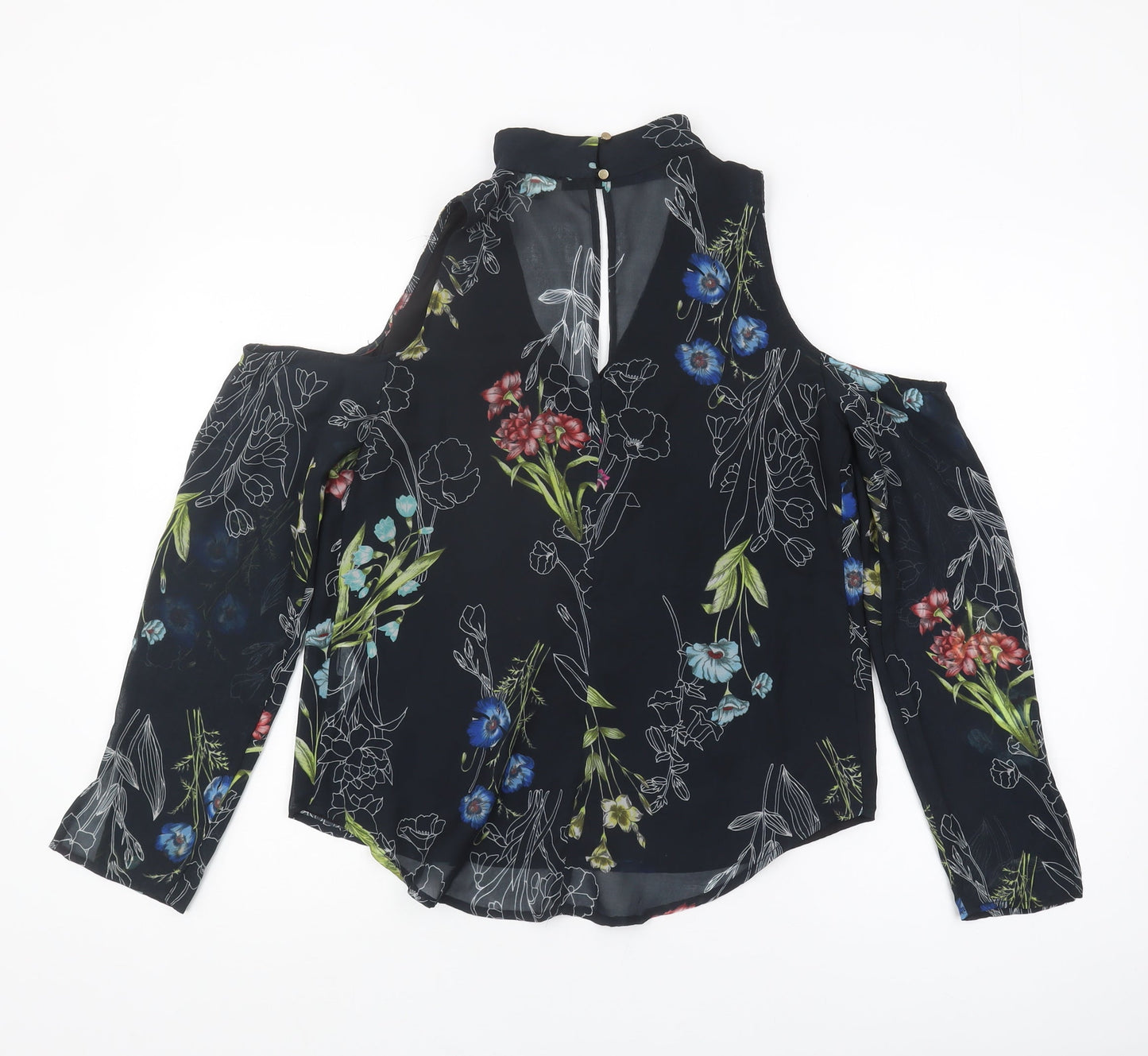 Womens UK Size 10 River Island Black  Blouse