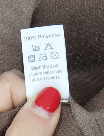 M&Co Brown Women's Coat Size 26 Button Casual