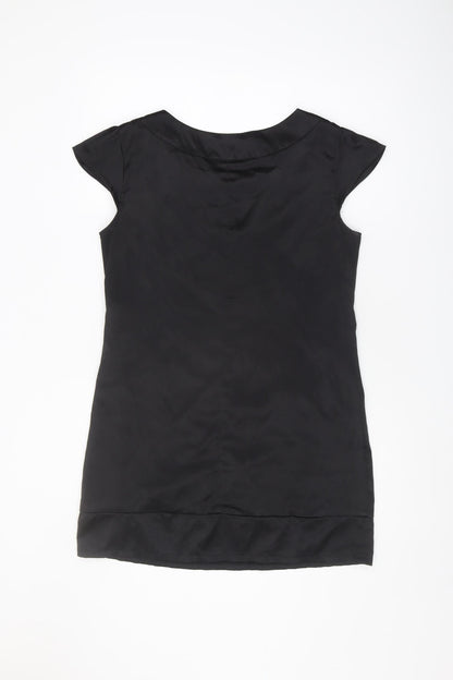 AX Paris Women's Black Beaded Sleeveless Blouse Size 12