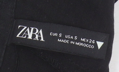 Zara Women's Black Collared Playsuit - Size S