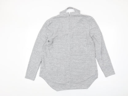 Quiz Womens Grey Long Sleeve Knit Top Size 12
