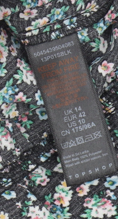 Womens UK Size 14 Topshop Multicoloured  Blouse