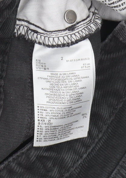 Gap Women's Black Corduroy Pencil Skirt Size 6