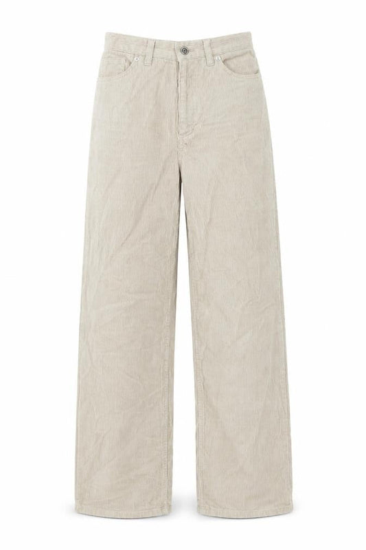 Womens UK Size 4 Monki Regular Fit Wide-Leg Beige Trousers
