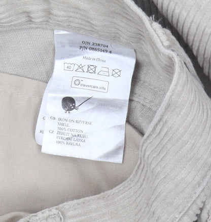Womens UK Size 4 Monki Regular Fit Wide-Leg Beige Trousers