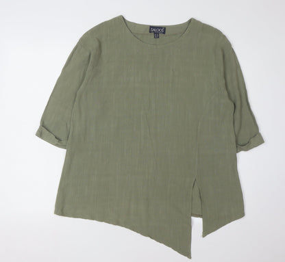 Saloos Women's Green 3/4 Sleeve Top Size 12