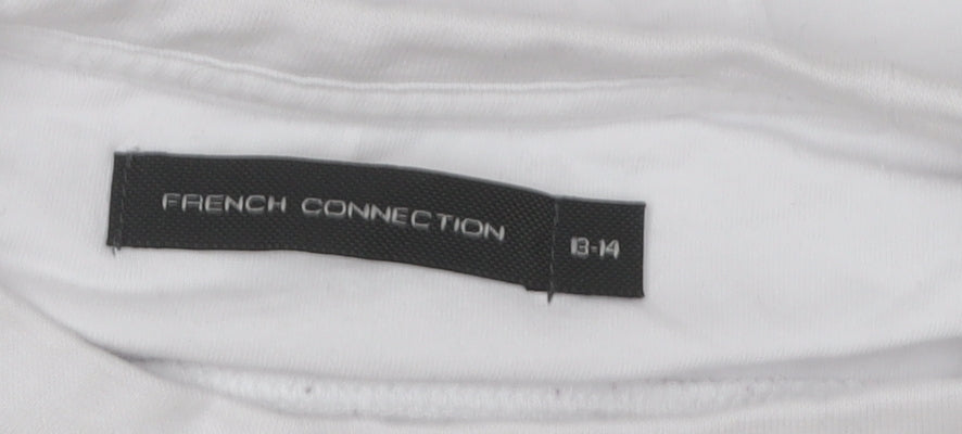 French Connection Boys White Long Sleeve T-Shirt 14 Years