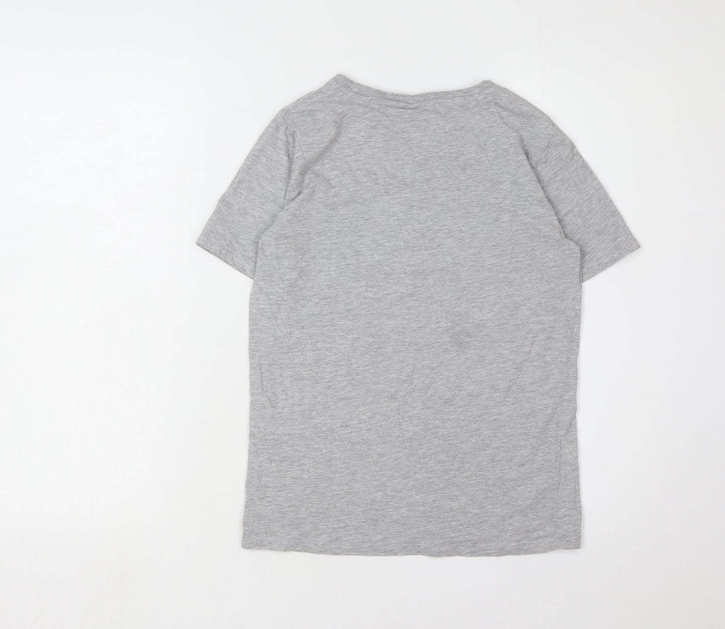 Hype Boys Grey Graphic Logo T-Shirt 13 Years Casual Style