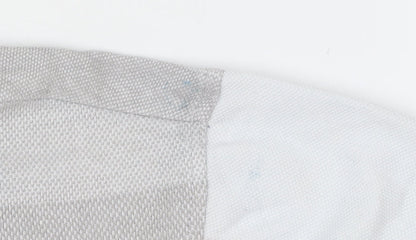 McKenzie Men's Grey Striped Polo Shirt, Size L