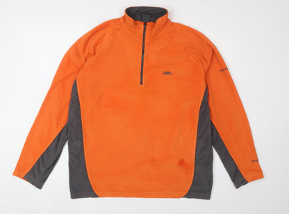 Mens UK Size L Trespass Orange Pullover Sweatshirt