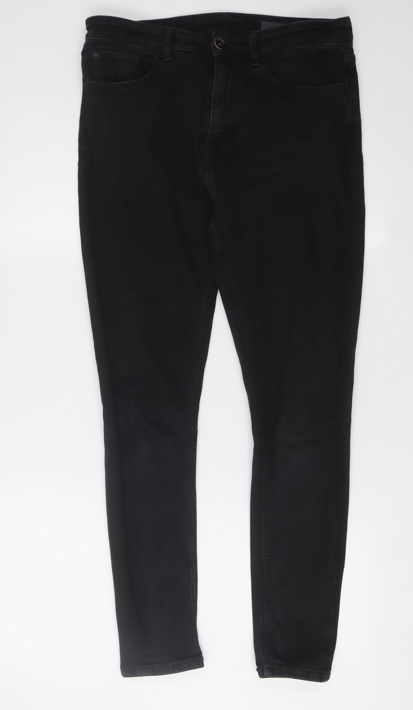 Womens UK Size 12 Marks and Spencer Regular Fit Skinny Black Jeans