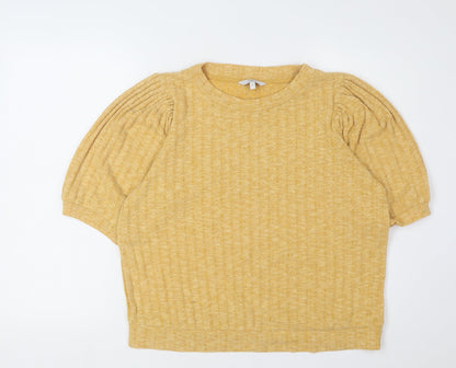 Womens UK Size 14 NEXT Yellow Basic Blouse