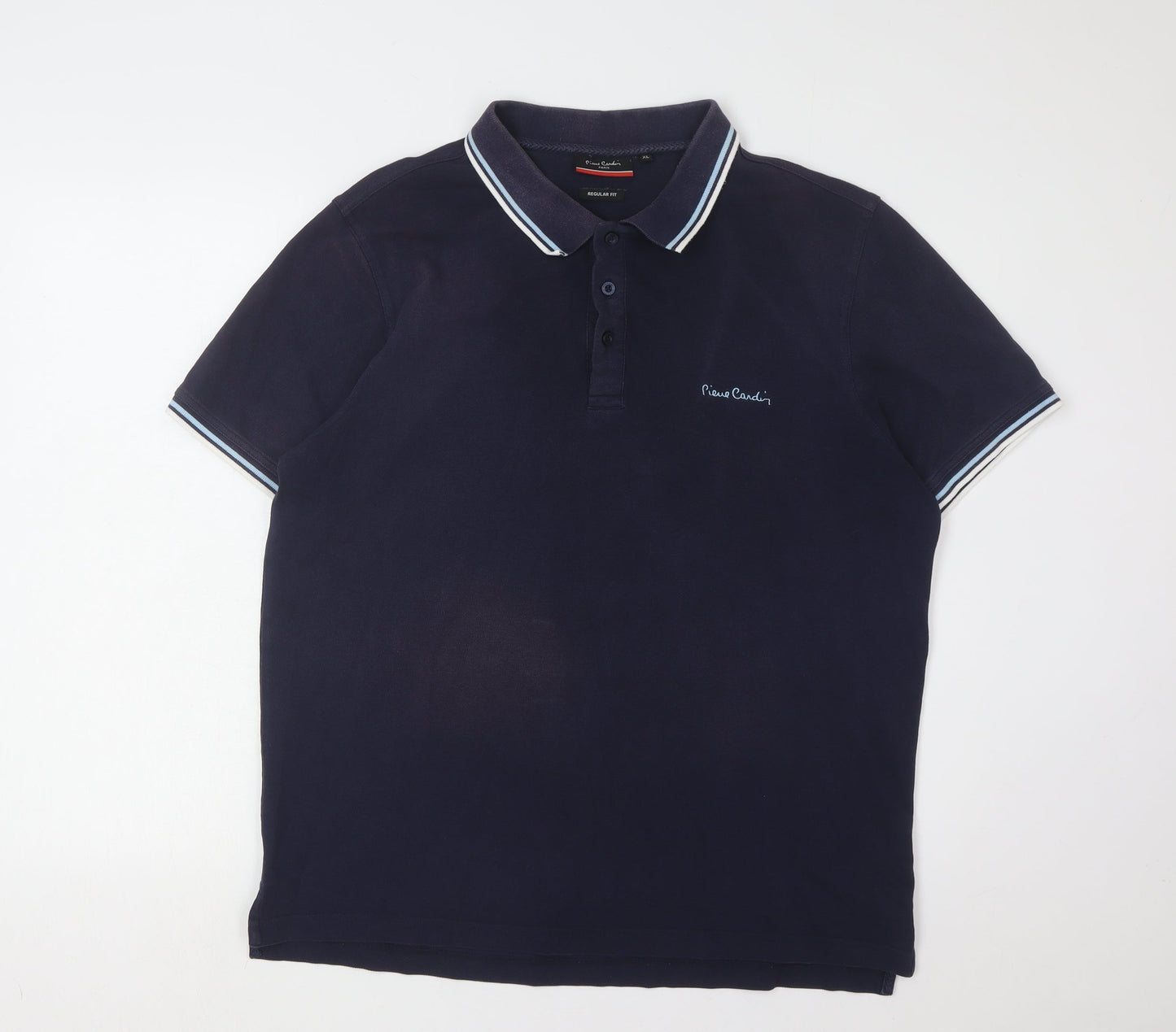 Pierre Cardin Men's Blue Polo XL Regular Fit