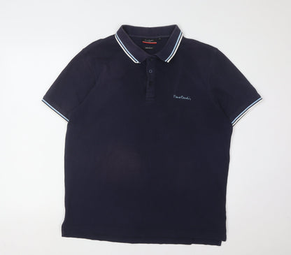 Pierre Cardin Men's Blue Polo XL Regular Fit