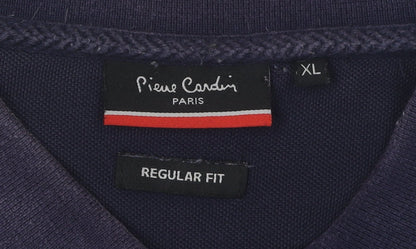 Pierre Cardin Men's Blue Polo XL Regular Fit
