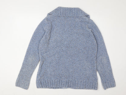 Womens UK Size S Bonmarché Blue Cardigan Jumper
