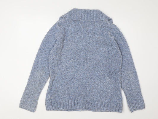 Womens UK Size S Bonmarché Blue Cardigan Jumper