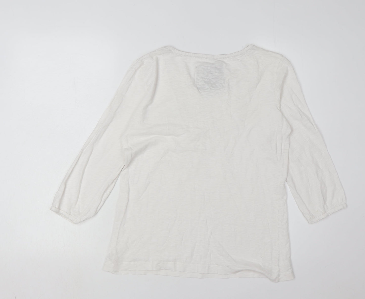 Womens UK Size M Esprit White Basic Blouse
