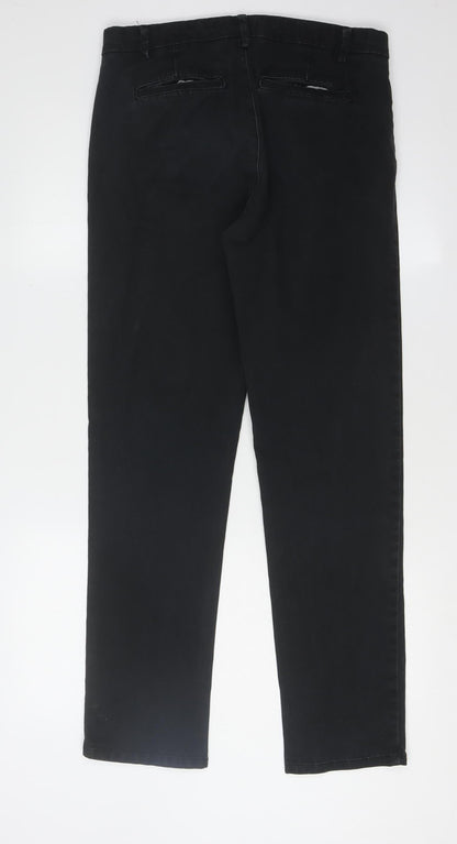 Next Men's Black Slim Fit Chino Trousers Size L
