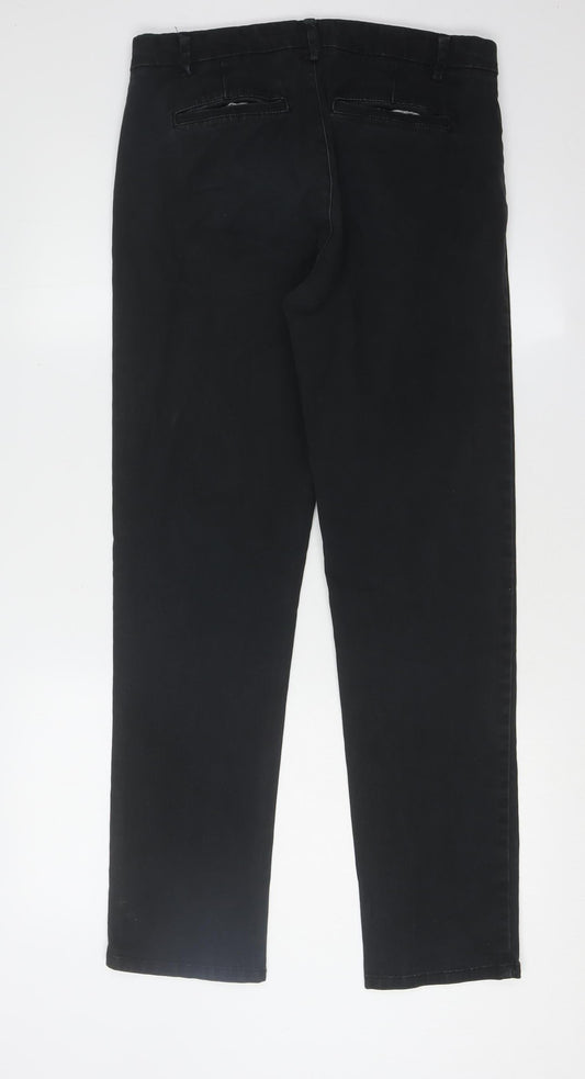 Next Men's Black Slim Fit Chino Trousers Size L
