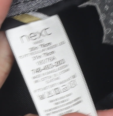 Next Men's Black Slim Fit Chino Trousers Size L