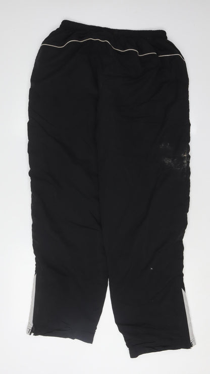 Slazenger Men's Black Sweatpants, Large, Casual Logo