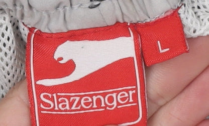 Slazenger Men's Black Sweatpants, Large, Casual Logo