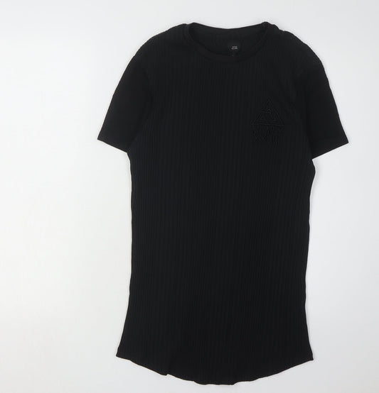 River Island Men’s Black Crew Neck T-Shirt S