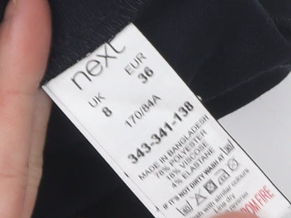 Next Women's Black Dress Size 8 Short Sleeve