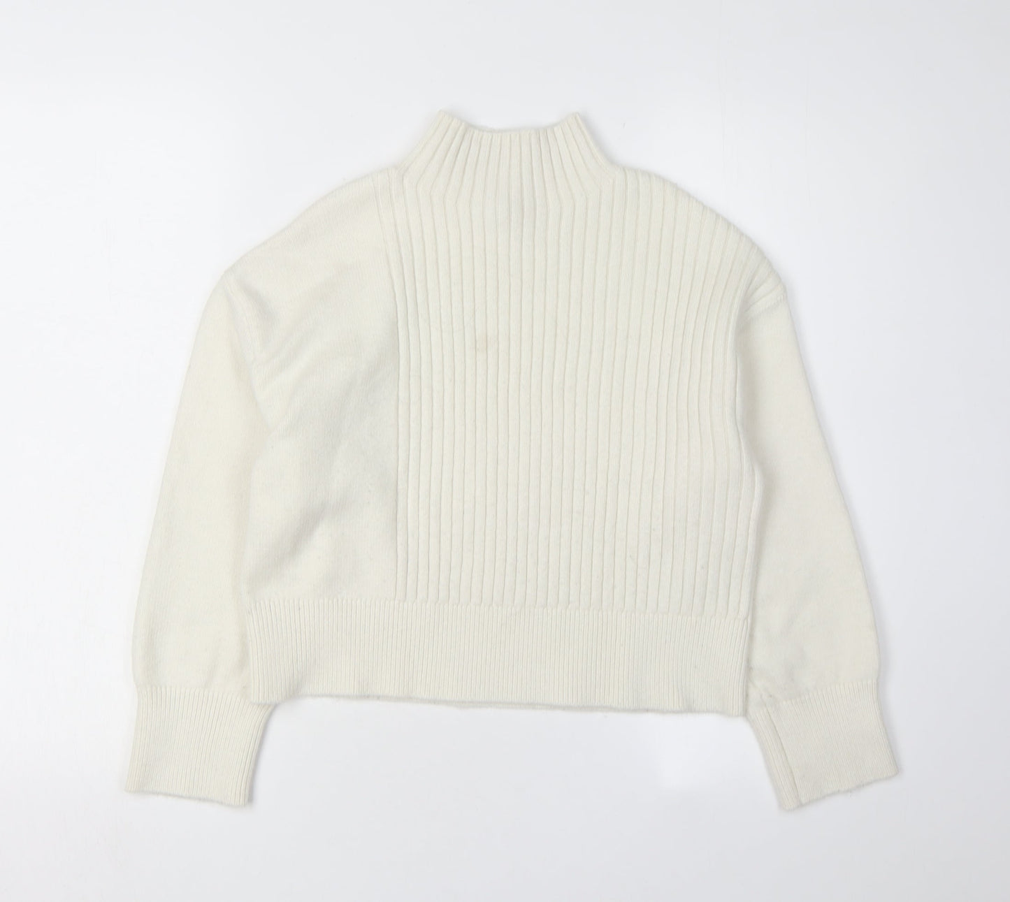 Womens UK Size XS River Island White Pullover Jumper