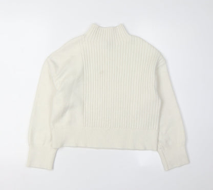 Womens UK Size XS River Island White Pullover Jumper