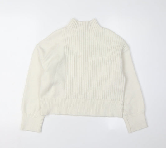 Womens UK Size XS River Island White Pullover Jumper