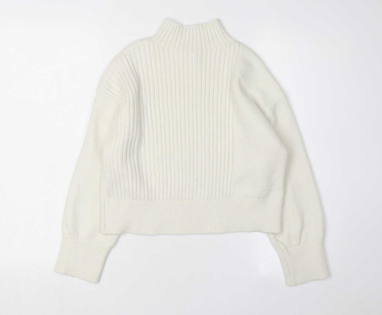 Womens UK Size XS River Island White Pullover Jumper