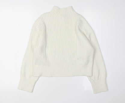 Womens UK Size XS River Island White Pullover Jumper