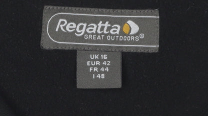 Regatta Women's Black Lightweight Fleece Sweatshirt Size 16