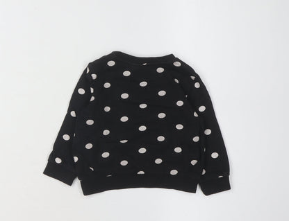Disney Unisex Baby Minnie Mouse Jumper, Black, 6-9 Months