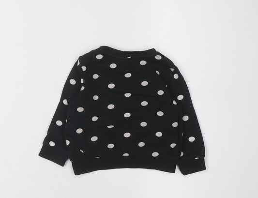 Disney Unisex Baby Minnie Mouse Jumper, Black, 6-9 Months